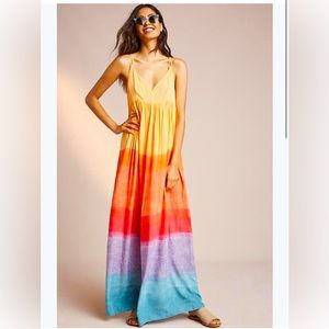 Carla Weeks setting sun maxi dress